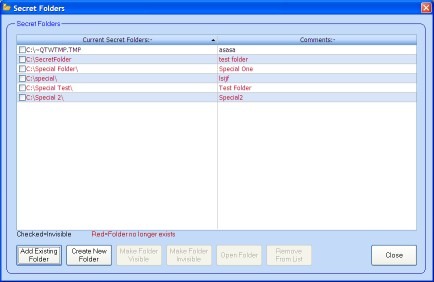 Invisible Folders Screenshot